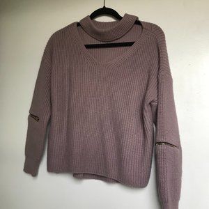 Purple chunky sweater